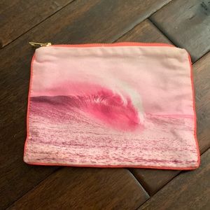 Pink Wave Cocobella Lifestyle Cotton Zip Pouch